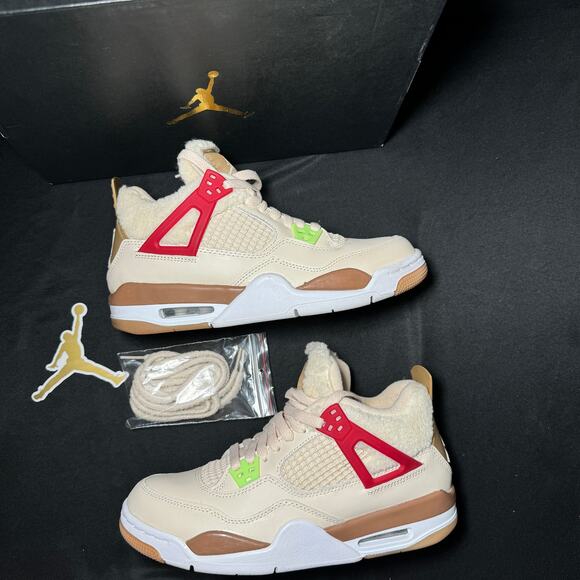 Size 7 - Nike Air Jordan 4 Retro GS Wild Things Men's Shoes - Picture 3 of 10